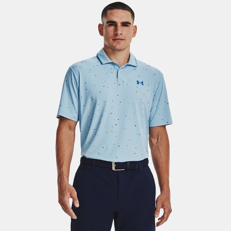Men's Under Armour Iso-Chill Verge Polo Blizzard / Cosmic Blue M
